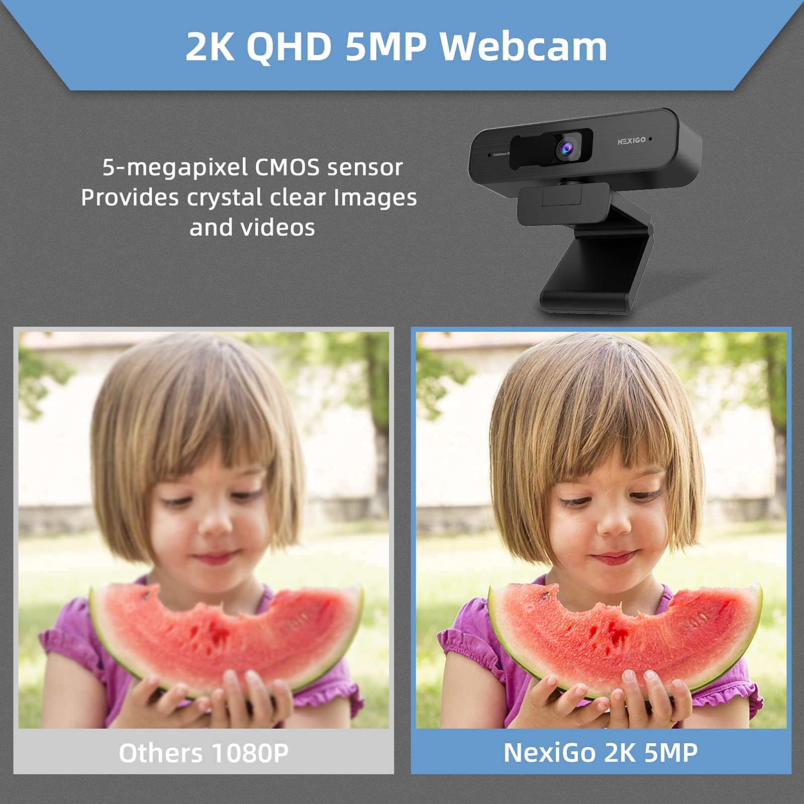 【未使用 中古品】5MP Camera 1080P and 30fps(中古品) Amazon.com: NexiGo N940P 2K Zoomable Webcam with Remote and